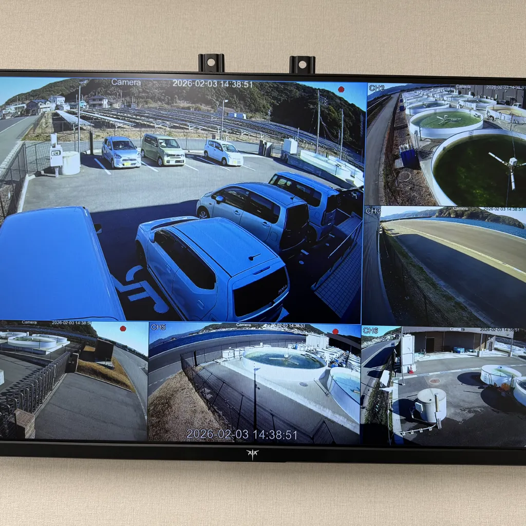 遠隔で全カメラの映像を同時に確認可能