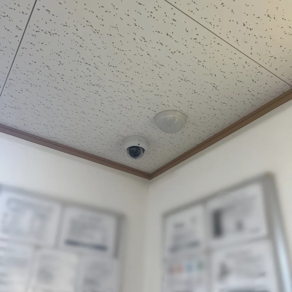 複数箇所に設置されているので、全方位死角なし!