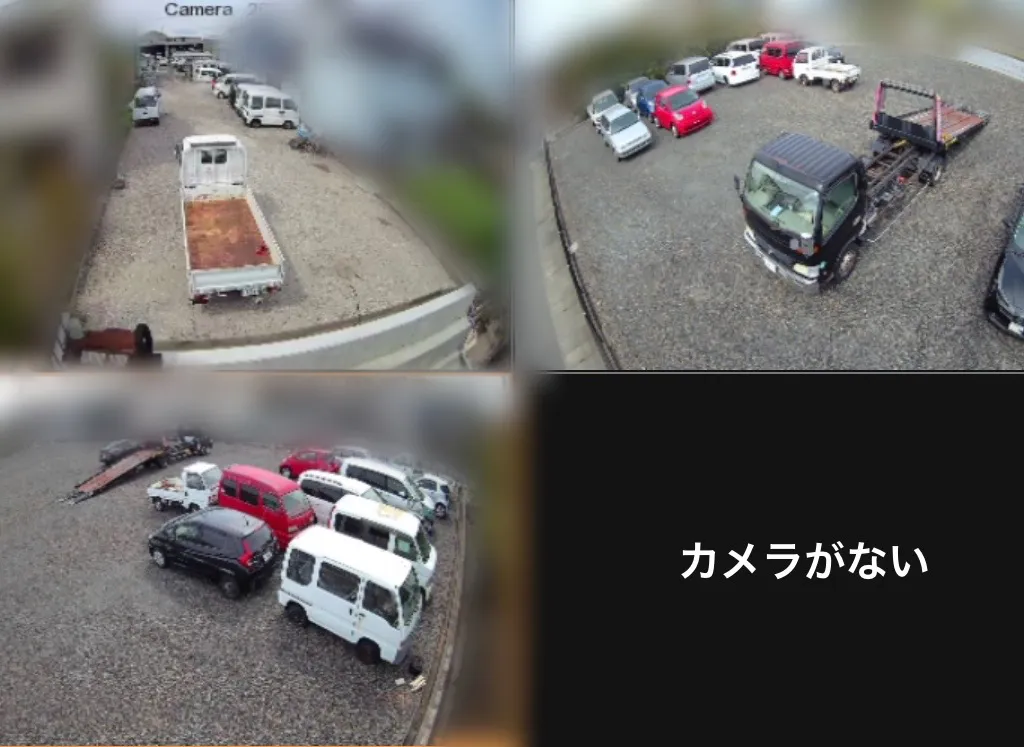 監視カメラのモニター